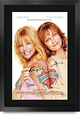 HWC Trading FR A3 The Banger Sisters Goldie Hawn, Susan Sarandon Geschenke Geduckter Poster Signiertes Autogramm Foto für Fans von Film Memorabilien - A3 Framed