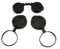 10x42 Optics Binocular Caps, Objective Lens Caps Rubber Waterproof Binoculars Protective Covers for Compact Binoculars