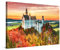 PICANOVA – Premium Leinwanddruck – Leinwandbild Schloss Neuschwanstein 120x80cm – Kunstdruck Auf 2cm Holz-Keilrahmen Für Schlaf- Und Wohnzimmer – Kollektion Deutschland
