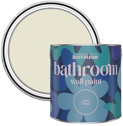 Rust-Oleum Grey Water-Resistant Bathroom Wall & Ceiling Paint - Oyster 2.5L