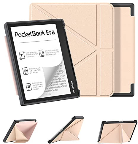 DONGZHU Funda para New Pocketbook Era (versión 2022, modelo PB700) Funda ajustable con apagado automático para Pocketbook Era 7 pulgadas eReader (oro rosa)