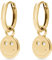 Guido Maria Kretschmer Damen-Creolen 925er Silber 4 Diamant One Size, Gold 32020395