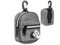 Hundekotbeutel Halter und Spender Mit Leine Clip und Gürtel - Tragbarer Halter (Grey)