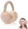 yotutun Ohrenwärmer, Faltbare Verstellbarer Plüsch Earmuffs Schutz vor Wind Warme Bequemer Weicher Kälteschutz Outdoor Ohrenmuscheln Plüsch Ohrenschützer für Damen Herren - Kamel
