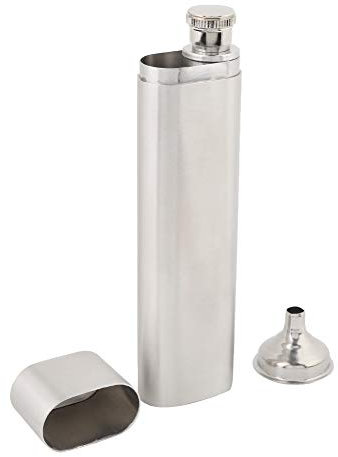 Glomora Juego De Petaca Y Puros,Con 2 Soportes De Acero Inoxidable, Mini portátil Botella de Vino,Tubos De Whisky Y Vino De Bolsillo, Portador De Puros Y Licores Sellados Con Cobre