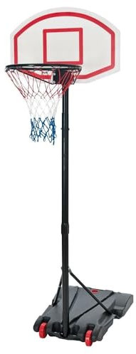 Taylor & Brown Adjustable Kids Basketball Hoop and Stand, 5.4ft - 6.7ft Portable Freestanding Outdoor Junior Basketball Set with Backboard & Wheels