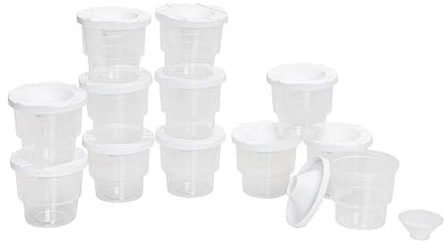 Betzold Farbbecher für Malwände - Set Becher mit Deckel je 400 ml Volumen Kunst-Unterricht