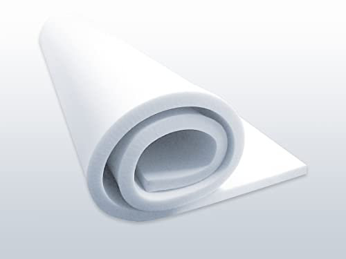 TapeOn Polsterschaumstoff, Schaumstoff Polster - Schaumstoffplatte T21, 90x200x1,5 cm 21 kg/m³ Dichte - für Wärmedämmung, Schalldämmung, Schallschutz Haustür für Türen max 90x 200 Einfache Installatio