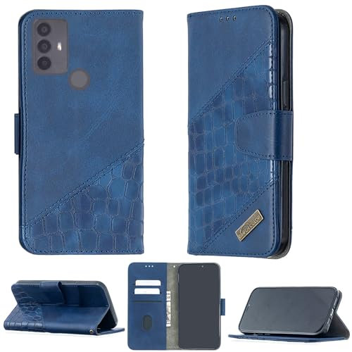 bojioderf Coque pour Qilive Smartphone 6.52 Q3 2022 Coque Compatible avec Qilive Smartphone 6.52 Q3 2022 Coque Étui Housse Case Support BF04 Blue