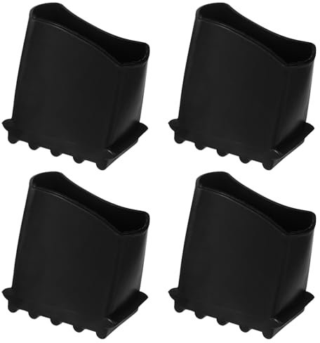 4 Stück 50 x 22 mm Leiter Füße, Gummi Leiterfüße, Schutzkappen für Leitern, rutschfeste Leiterfußabdeckung Für Leiterfüße Universal Leiter Fußa Bdeckungen Für Heimarbeiter Klappleiter