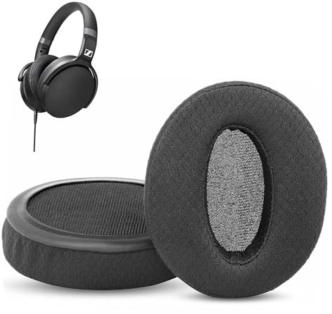 Aggiornato/Professionale Replacement Earpads per HD450BT Compatibile con Sennheiser HD4.30 HD450BT HD458BT Cuffia (Tessuto & Schiuma memory)