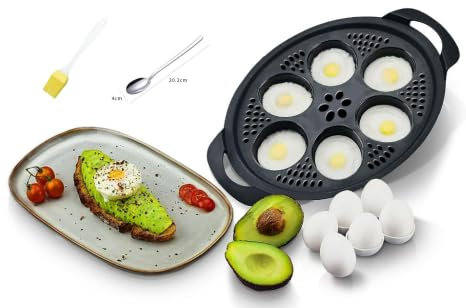 Cuiseur à œufs pour Thermomix TM5 TM6 TM31 - Pocheuse pour Thermomix - Avec brosse à huile et cuillère