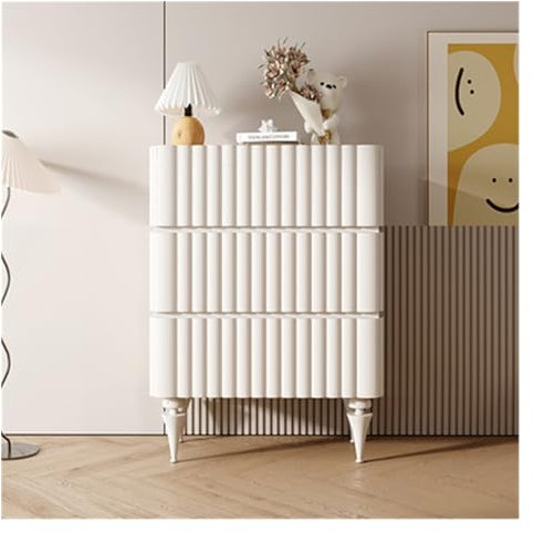 Schrank Schubladenkommode – Kommode mit Stauraum for Schlafzimmer – Schrank-Organizer und Aufbewahrungsschrank for Flur, Eingangsbereich Schlafzimmer oder Wohnzimmer(Weiß,75 * 40 * 80cm)