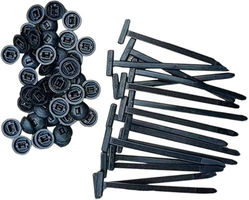 100 bridas universales de nailon resistentes con cierre de cremallera de nailon autobloqueante, bridas multiusos para reparación de automóviles, cableado eléctrico en el hogar, garaje (10 piezas)