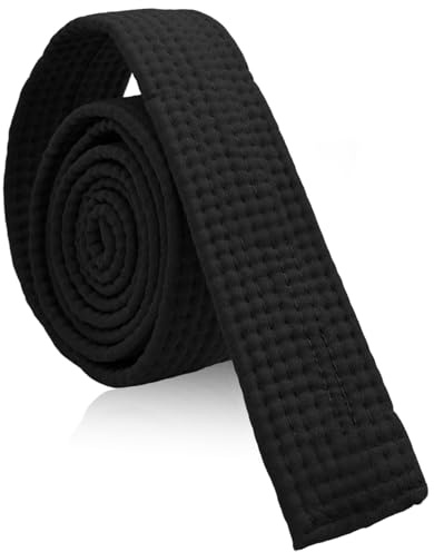 Hsrag Black Karate Belt - 1.6m Martial Arts Ranking Belt, Durable Karate Belts for Practice & Training