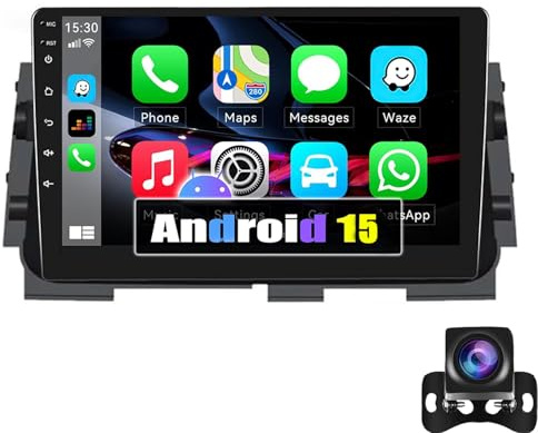 Radio Para Ni-ssan Kicks Micra P15 2016-2020 Con Android 15 Y Pantalla Táctil IPS De 10'' Y 2 DIN, Carplay Inalámbrico/Android Auto/1080P/Bluetooth/WiFi Unidad Principal Cámara Micrófono(Size:M200S)