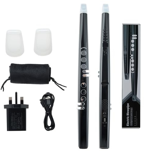 Maxmass Digital Wind Instrument, Electronic Saxophone Synthesizer with Wireless & MIDI Function, 13 Tones, 3 Sensitivity Levels, Rechargeable Battery, Electric Blowpipe for Beginners Kids Adults