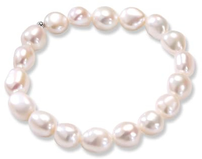 YAMI Perlenarmband Damen, 8-9mm Süßwasserperlen Armband | 18-Zoll-Barockperlenarmband/Perlenarmband, ein elegantes Schmuckgeschenk, ideal für Jahrestage, Geburtstage und den Muttertag