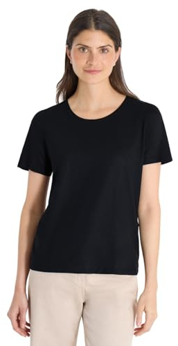 Damen Basic T-Shirt mit Rundhals in Unifarbe