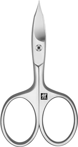 ZWILLING Kombi Nagelschere (Schere für Nägel und Nagelhaut, Gebogene Schneide und feine Spitze für präzisen Schnitt), Premium, Silber, 90 mm