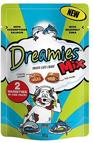 Dreamies Mix Salmon & Tuna 60g (Pack of 8)