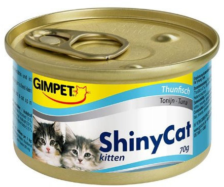 Gimpet ShinyCat Kitten Thunfisch 24x 70g Katzenfutter nass mit Fisch
