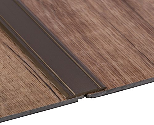 Gedotec Übergangsprofil Aluminium Bronze braun matt - SUPERFLACH | 1 Stück - Übergangsschiene - selbstklebend | Maße: (L x B x H) 1000 mm x 30 mm x 1,75 mm | Ausgleichsprofil - Abschlussleiste