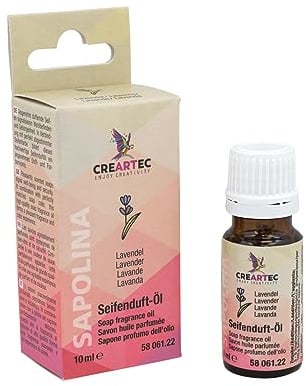 Artidee CREARTEC Natürliches Seifenduftöl - Duftnote: Lavendel - Seifenaroma zur Herstellung von individuell duftenden Seifen, Badekugeln, uvm. - Vegan - 10 ml - Made in Germany