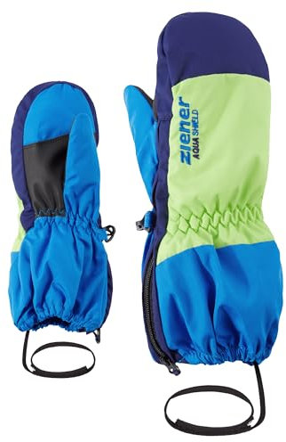 Ziener Kinder LEVI Ski-Handschuhe/Wintersport | wasserdicht atmungsaktiv, persian blue, 110