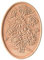 GIRASOLI PANNELLO DA PARETE IN TERRACOTTA FATTO A MANO; ALTEZZA CM. 20, LARGHEZZA CM. 14. MATTONELLA PIASTRELLA MADE IN ITALY