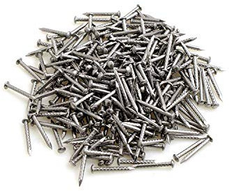 Design61 - Set di 100 chiodi da respiro con punta zigrinata, 17 x 1,7 mm