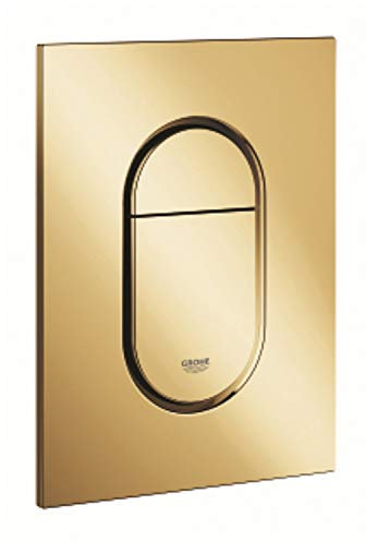 GROHE Arena Cosmopolitan S 37624 Toilet Actuator 2 Flow Start & Stop Operation 130 x 172 mm for Small Inspection Chute Vertical Mounting Cool Sunrise