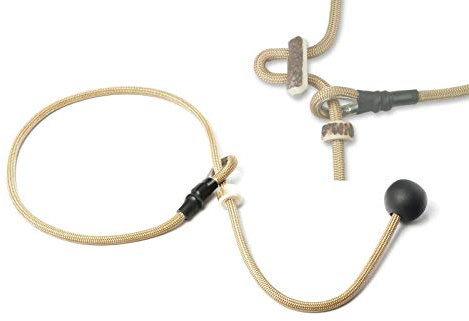 Mystique® Field Trial Kurzführer 6mm mit Zugbegrenzung beige 65cm