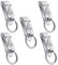 Gürtel Schlüsselanhänger,5pcs Metall Gürtelclip,Schlüsselanhänger-Halter,Edelstahl Gürtel Schlüssel Clip für Herren und Damen