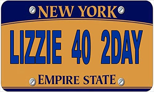 Inga Placa de matrícula personalizada divertida de Nueva York de 15 x 30 cm