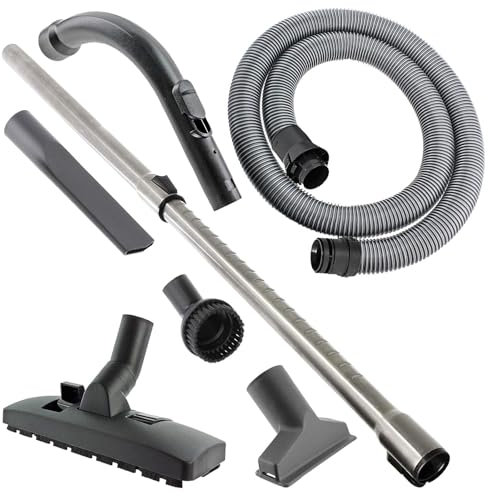 SPARES2GO 1.8m Hose Pipe, Telescopic Extension Rod, Bend End Handle & Tool Kit Spare Parts, Compatible with Miele C1 C2 C3 S4000 S5000 Vacuum Cleaner