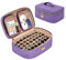 CURMIO Ätherische Öle Organizer, Öl Tasche, Ätherisches öl Tasche für Ätherische öle Hält 40 Flaschen(5-30ml) und Zubehör (KEINE ZUBEHÖR ENTHALTEN), Lila