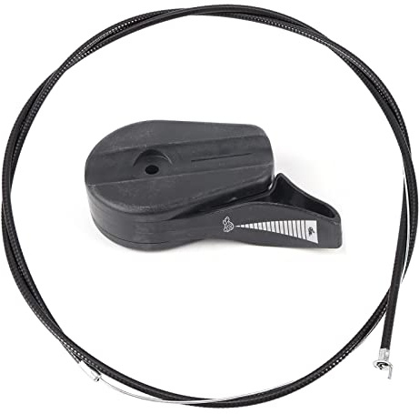 Haofy Rasenmäher Gaszug Universal Kit, 65 Zoll Ersatzkit für die Gaszugschaltersteuerung für Garten Rasenmäher (rot)(schwarz)