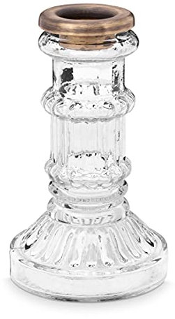 PIP STUDIO 51092071 Kerzenhalter clear glass Stripe 12 cm (1 Stück)