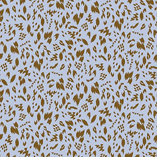 Hans-Textil-Shop Stoff Meterware Spots Tencel Modal Jersey - 1 Meter, Blumen, Deko, Kleidung, Für Kinder, Kissenbezüge, T-Shirt (Hellblau)