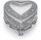 IGNPION Herzförmige Metall Schmuckschatulle Hochzeit Souvenir Geschenk Schmuckkästchen Herzförmige Vintage Geschnitzt Schmuckbgox für Ringe,Ohrringe,Halskette