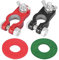 X AUTOHAUX Car Negative Positive Battery Post Terminal Ends Wire Connectors Set