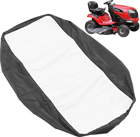 Housse de Siège de Tondeuse 11 Pouces Housse de Protection Anti-poussière pour Chaise de Tracteur contre le Vent avec 3 Poches pour Machine Agricole Rider Tracteur de Jardin (Noir)