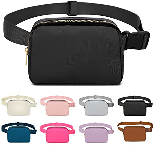 Invool Bum Bag for Women Men, Fanny Pack with Adjustable Straps Crossbody Fashion Waist Pack, Running Belt Bag for Travel Workout Cycling Hiking