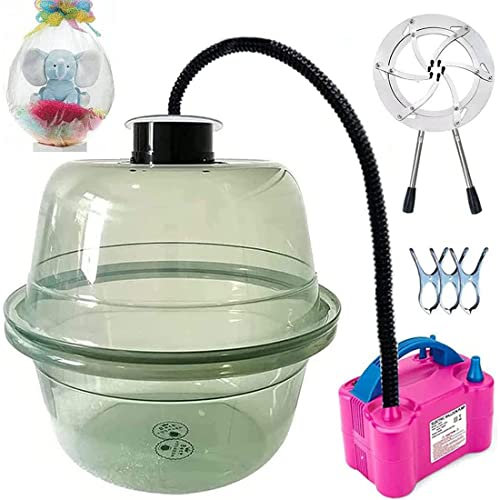DPDZSW 46cm/18,1 Zoll Ballon-Füllmaschine mit 800W elektrischer Ballonpumpe und Ballon-Expander, verpacken Sie Ihre Ballon-Geschenke, Ballon-Füller-Werkzeug-Set für DIY-Hochzeit Geburtstag,Green