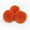 SYSUII 10 Stück Kunstfell Bommel 8cm Kunstfell Fellbommel Pompon Pom Ball DIY Fell Pom Poms für Damen Tasche Mützen Anhängern Dekoration Schlüsselanhänger Charms Strickmütze Zubehör -Orange
