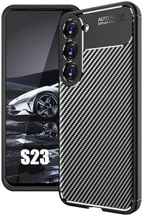 Hülle Kompatibel mit Samsung Galaxy S23 | Handyhülle Silikon Back Cover Case für Galaxy S23 TPU Bumper | Schwarz