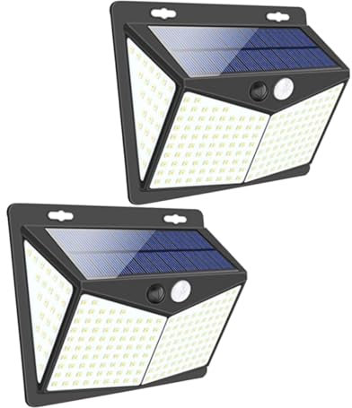 Gadpiparty 2St Hoflicht solarlampen f�r au�en terassenbeleuchtungen solar Bewegungsmelder im Außenbereich wasserdichte Sicherheitsleuchten Wandleuchte Sonnenlicht Solarlicht für draußen LED