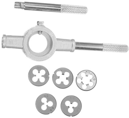 WOONEKY Stainless Steel Tap and Die Set Multi-Sized Tap Kit Thread Set Compact Precision Machined Easy to Carry