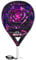 Akkeron Kovra - Pala de Padel - Modelo Black Rose 2024 - Carbono 100% - Power Blast EVA - Forma Lágrima - Barniz Brillo - Cuerda Seguridad Ajustable - Control/Potencia - 355/370g